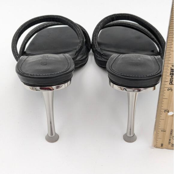 Cult Gaia Anya Embellished Iron-Heel Sandals Women's Square Toe Size US8.5 EU39 - Picture 4 of 16